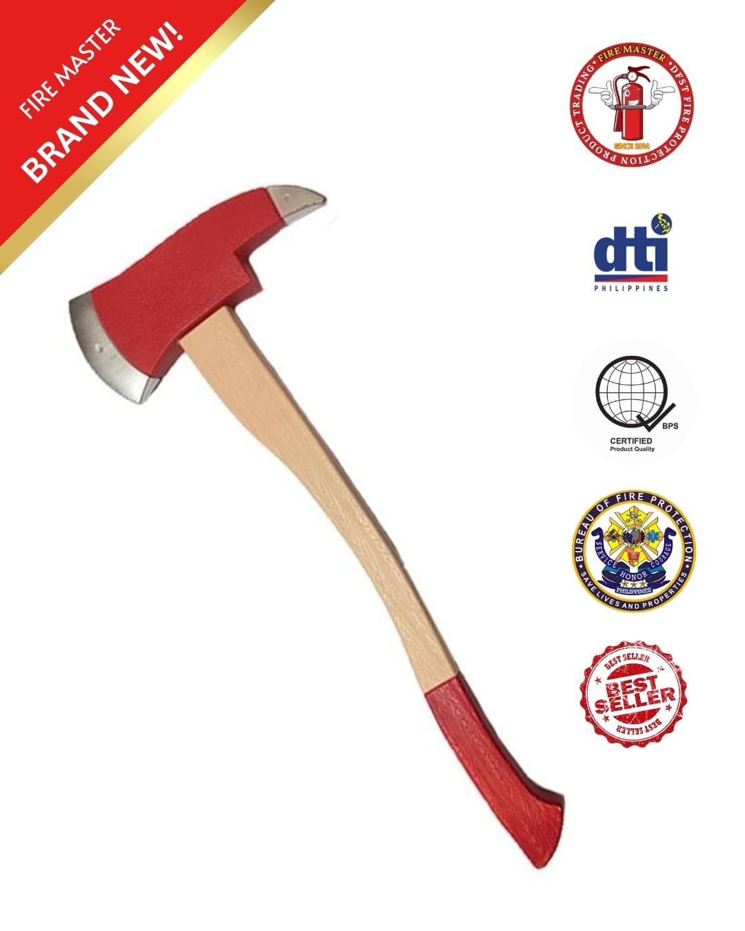 FIREMANS AXE 3FT WOOD HANDLE - Image 2