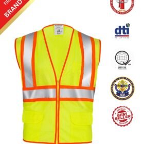 SAFETY VEST REFLECTORIZED MESH TYPE YELLOW